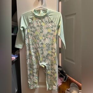 The North Face Mint Green Floral Sun Full Length One-Piece